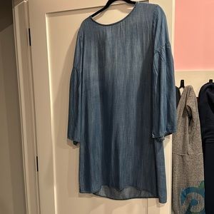 Chambray denim dress